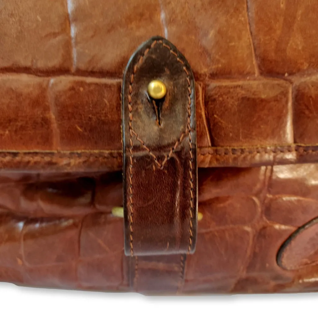 Vintage brown Mulberry crossbody bag Made in England