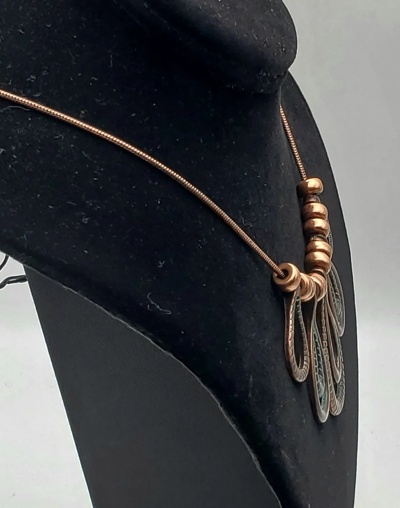 Vintage Copper Chain Pendants Necklace