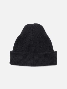 Watch Cap Cotton Beanie Faded Black