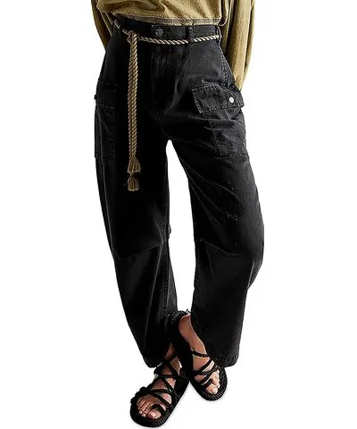 We The Free Womens Distressed Utility Cargo Pants