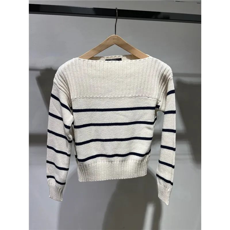 Weekend Max Mara  |Stripes Casual Style Long Sleeves Office Style Elegant Style