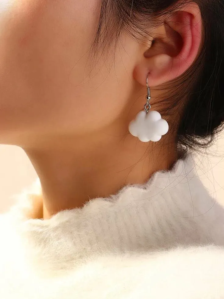 White Cloud Earrings