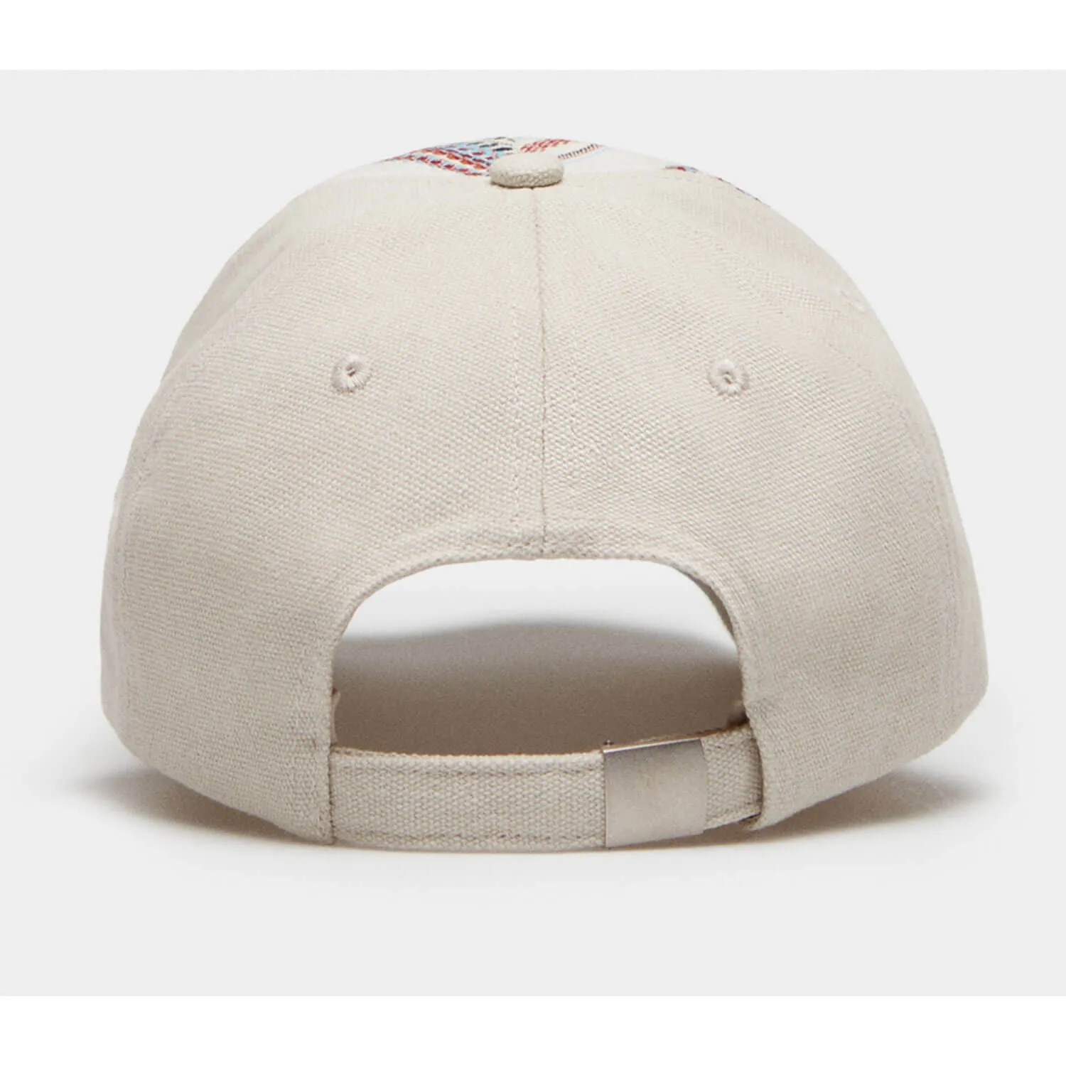 White Print Cap - White