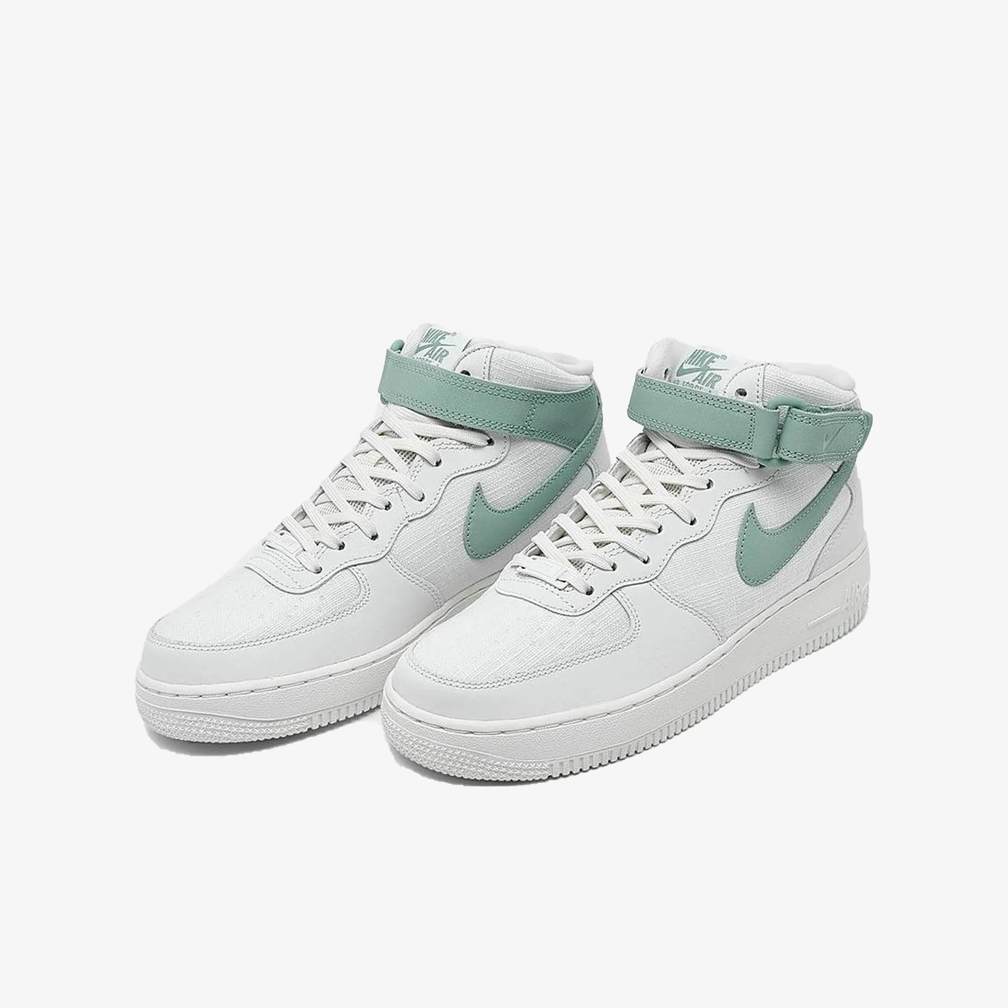 WMN'S AIR FORCE 1 '07 MID 'SUMMIT WHITE/MINERAL-SAIL'