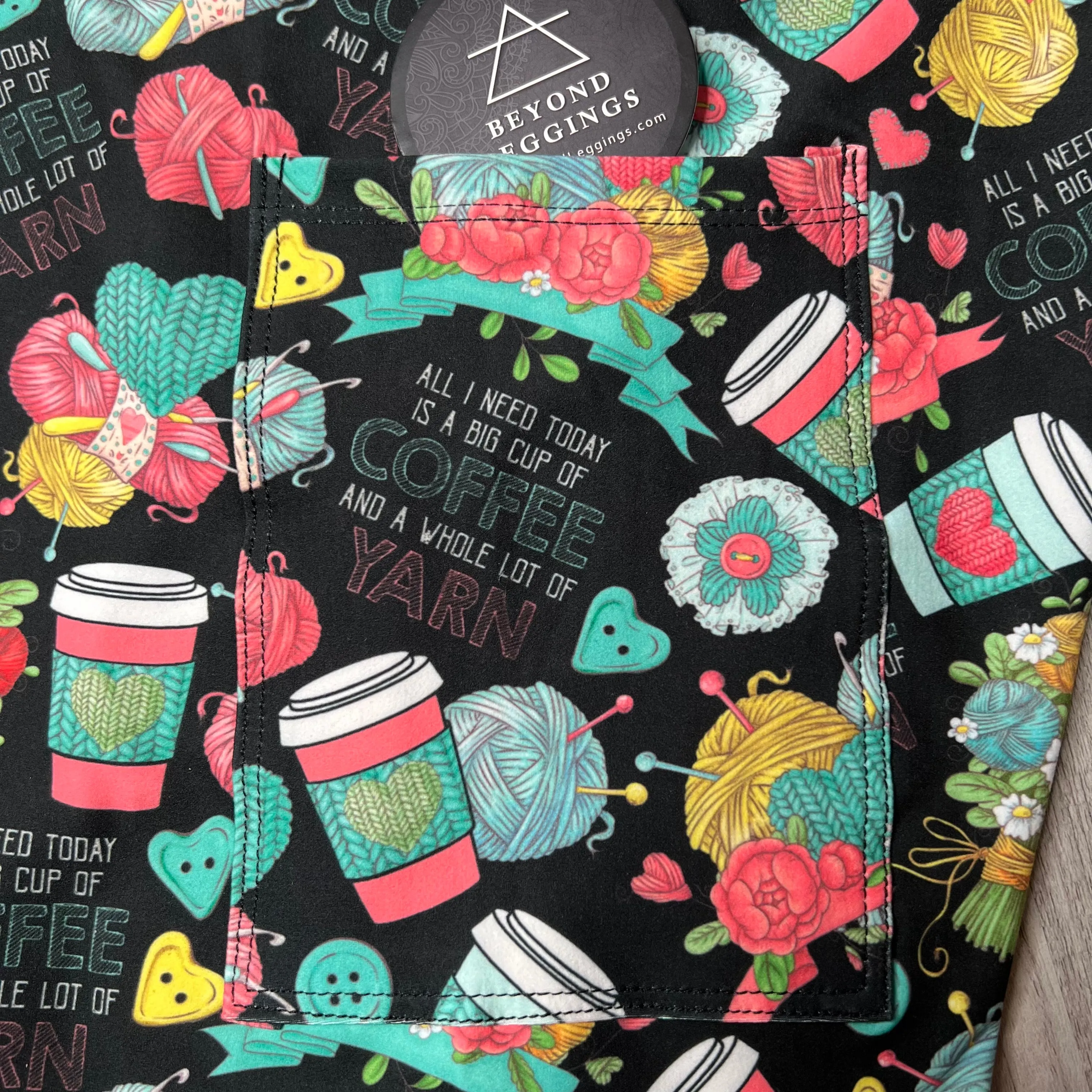 Yarn & Coffee Soft Leggings w/ Pockets