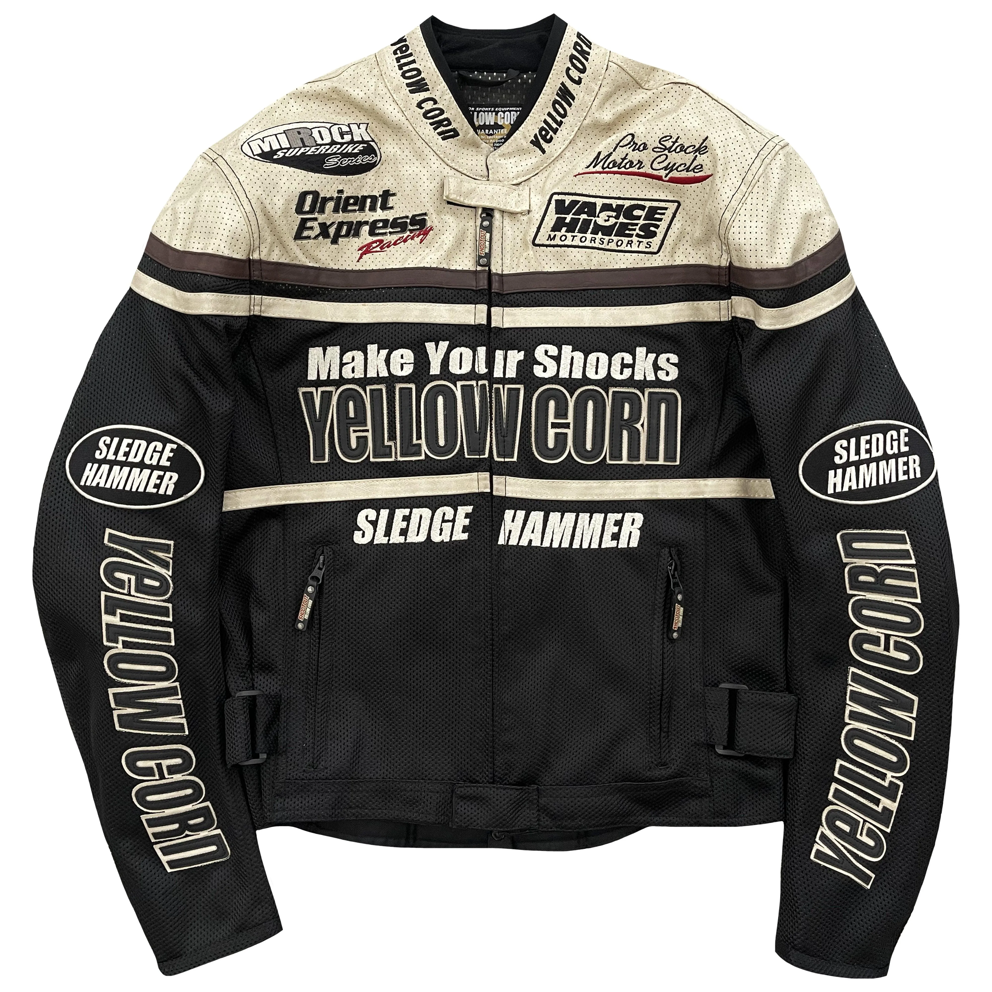 Yellow Corn Motorcycle Racer Jacket