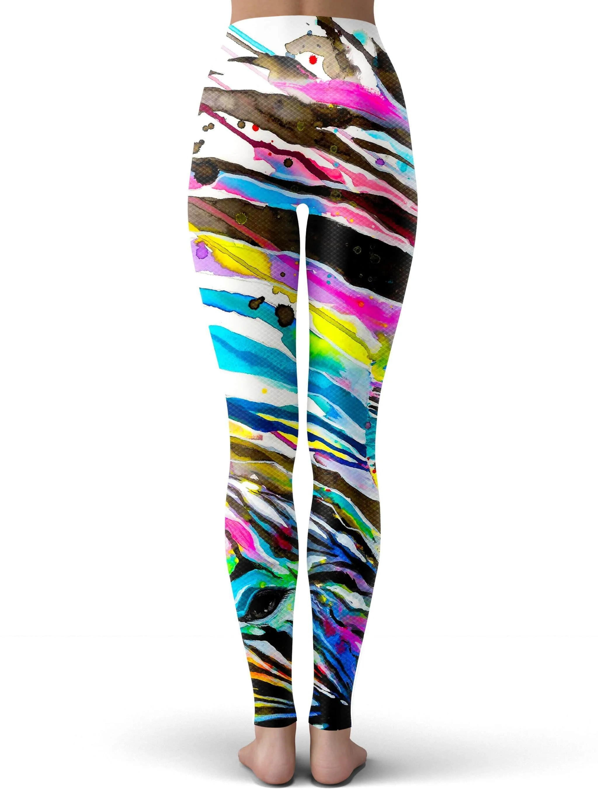 Zebra Bunt Foil Leggings